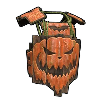 Скин деревянного нагрудника Pumpkin Wood Armor Jacket с тыквенным лицом
